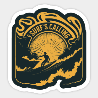 Surf's Calling Sticker